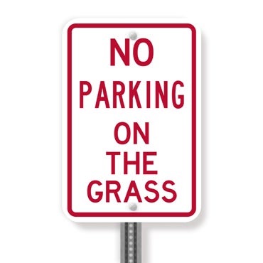 Picture for category No Parking On Grass