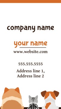 Picture of Pet Care Business Magnet 3- Vertical
