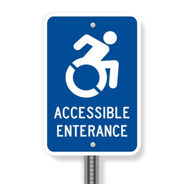 Picture for category Updated Accessibility Signs