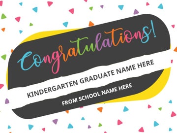 Picture of Elementary School Congratulations Signs 4