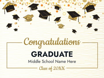 Picture of Middle School Congratulations Signs 2