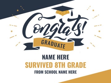 Picture of Middle School Congratulations Signs 3
