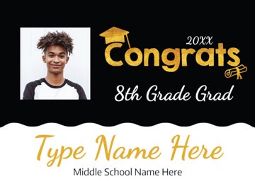 Picture of Middle School Congratulations Signs 7