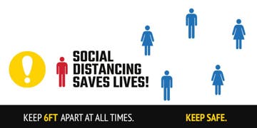 Picture of Social Distancing Banners 872117263