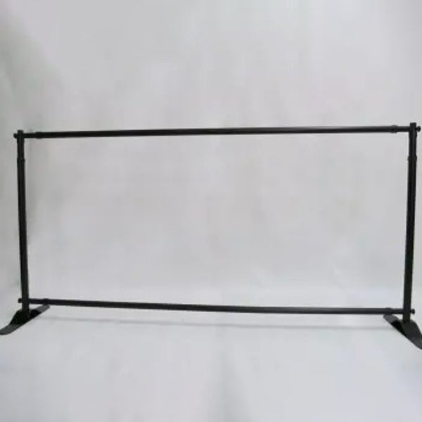 Large Format Banner Stand (8ft + 10ft kit) & 10 zip ties Template Customization
