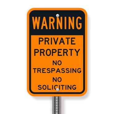 Picture for category No Soliciting Signs