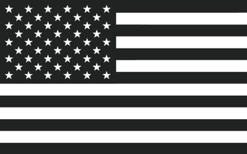 Picture of Black/White American Flag- 5x8
