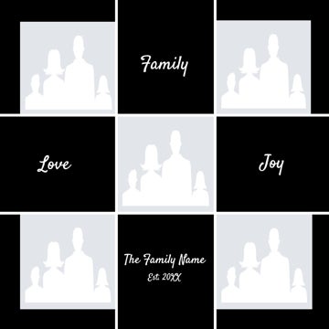 Picture of Metal Prints Family 14 - 8x8