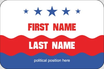 Picture of Political Stickers 1 - Rounded Rectangle 2" x 3"