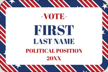 Picture of Political Stickers 5 - Rounded Rectangle 2" x 3"