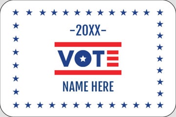 Picture of Political Stickers 9 - Rounded Rectangle 2" x 3"