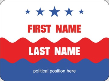 Picture of Political Stickers 1 - Rounded Rectangle 3" x 4"