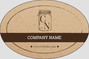Picture of Food & Beverage Sticker 8 - Oval 2" x 3"