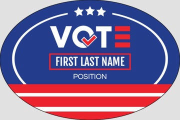 Picture of Political Stickers 8 - Oval 2" x 3"