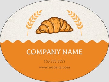 Picture of Food & Beverage Sticker 2 - Oval 3" x 4"