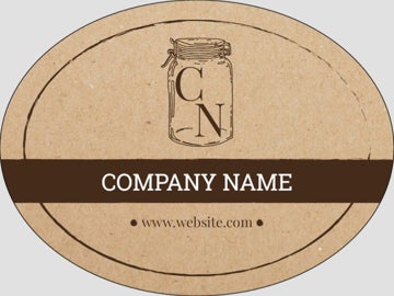 Picture of Food & Beverage Sticker 8 - Oval 3" x 4"