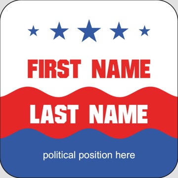 Picture of Political Stickers 1 - Rounded Square 2" x 2"