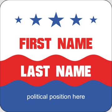 Picture of Political Stickers 1 - Rounded Square 3" x 3"