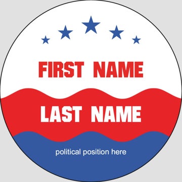 Picture of Political Stickers 1 - Circle 2" x 2"
