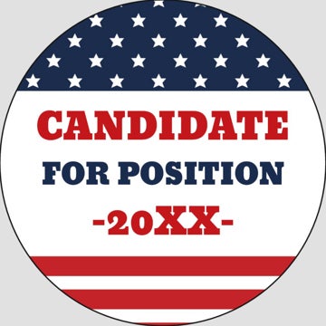 Picture of Political Stickers 2 - Circle 2" x 2"