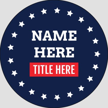 Picture of Political Stickers 7 - Circle 2" x 2"