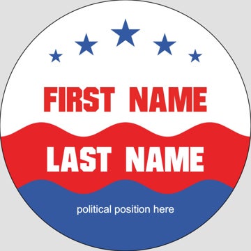 Picture of Political Stickers 1 - Circle 3" x 3"