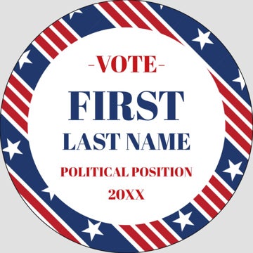 Picture of Political Stickers 5 - Circle 3" x 3"