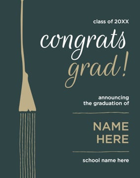 Picture of Graduation Foam Board 4 - 28x22