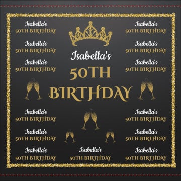 Picture of Birthday Tension Fabric Banner 1 - 8ft x 8ft