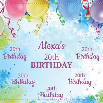 Picture of Birthday Tension Fabric Banner 2 - 8ft x 8ft