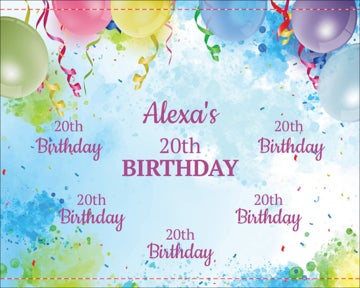 Picture of Birthday Tension Fabric Banner 2 - 8ft x 10ft