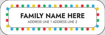 Picture of Holiday Return Address Label 4