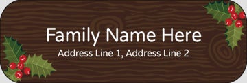 Picture of Holiday Return Address Label 10