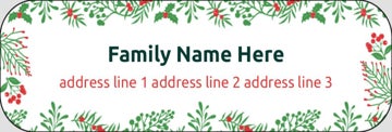 Picture of Holiday Return Address Label 11