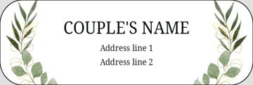 Picture of Wedding Return Address Label 3