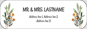 Picture of Wedding Return Address Label 4