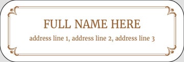 Picture of Personal Return Address Label 4